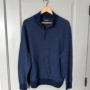 Bonobos Men's Blue Sweater Quarter-zip